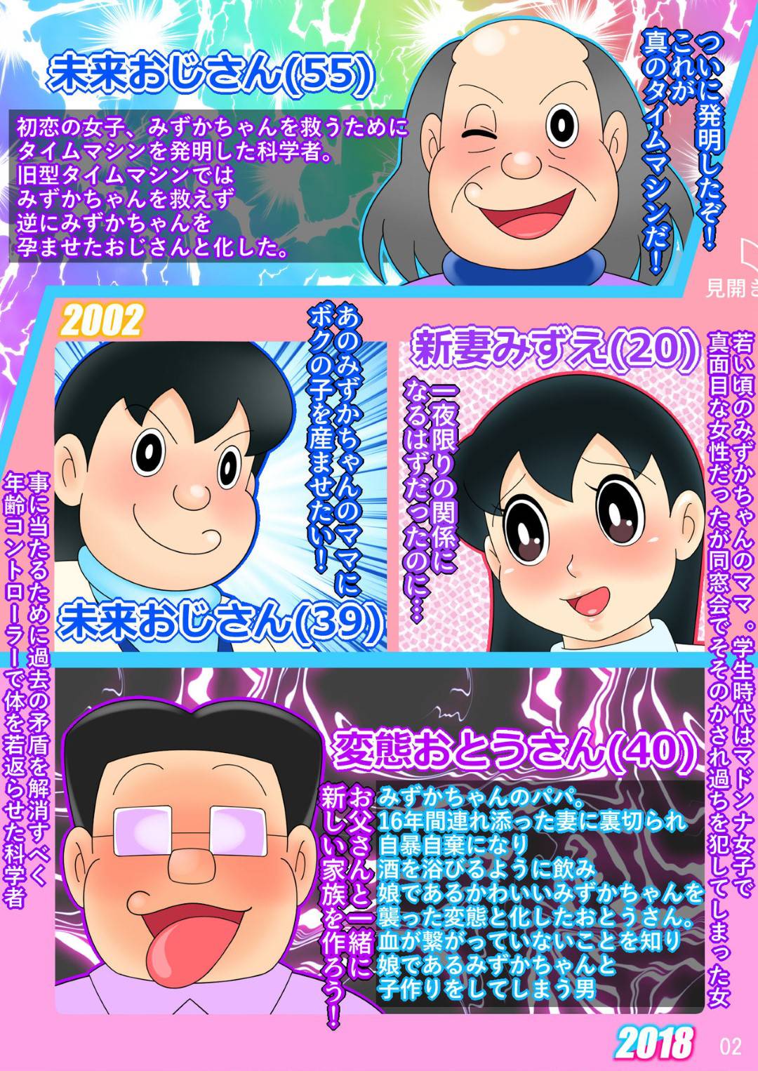 【エロ漫画】タイムマシーンを使って過去に不倫していたことを暴かれ襲われちゃう巨乳の人妻。ママを寝取って子作りセックスをし放題で寝取っちゃう