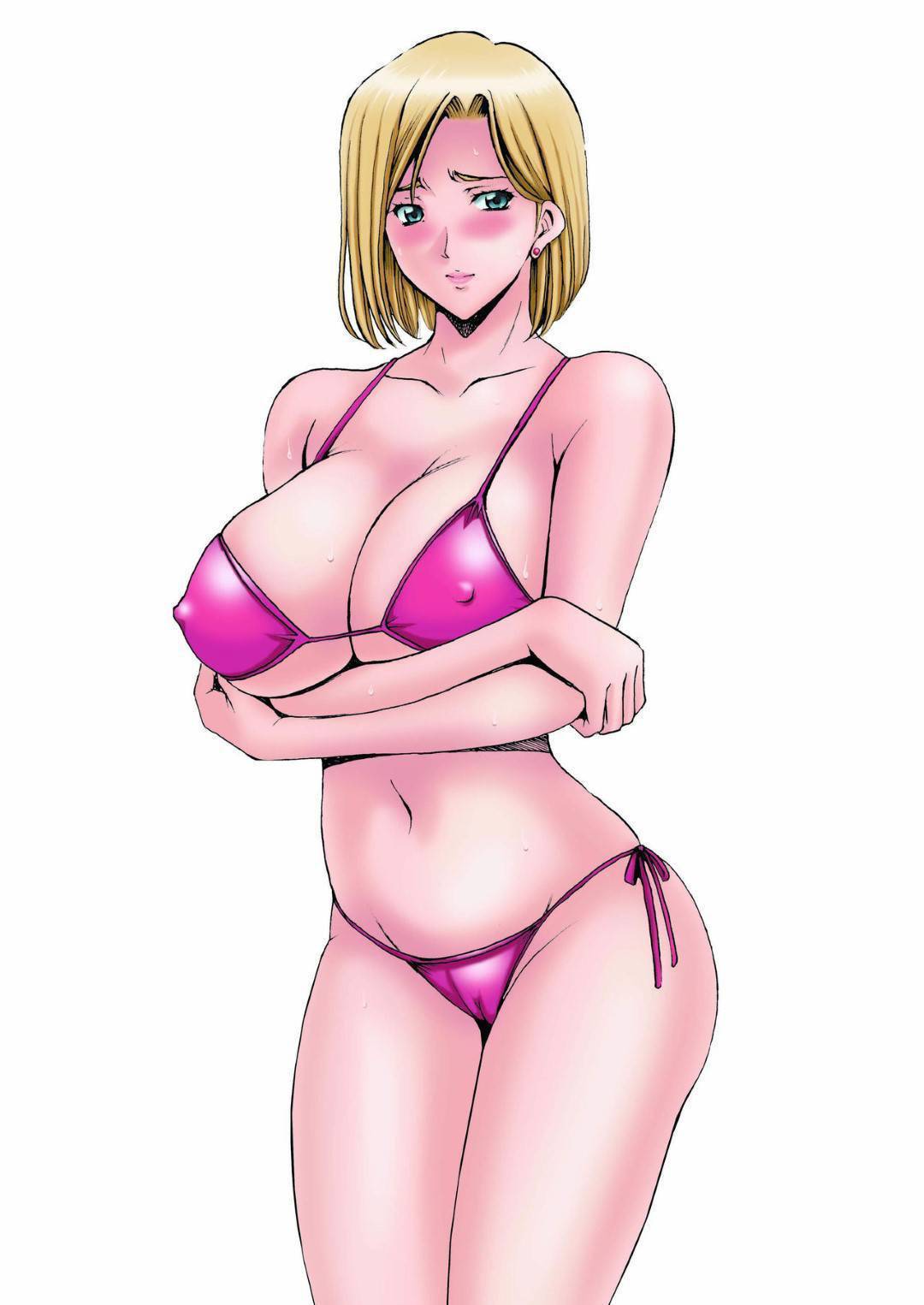 【エロ漫画】夫に冷たくされた元ヤン妻…スカウトマンの男にエロ水着で写真を撮られ襲われて生ハメセックスで寝取られる【星野竜一：元ヤン妻が堕ちるまで】