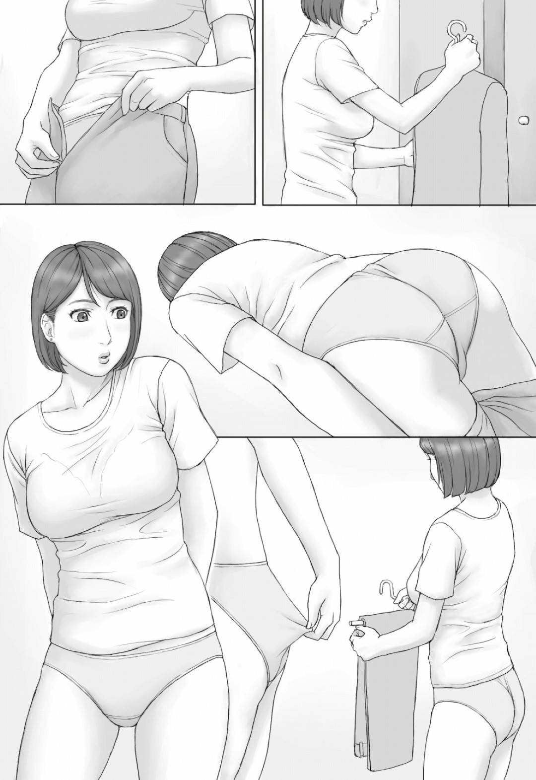 【エロ漫画】会社の新人社員に母乳を搾らせてイッてしまう人妻女上司…帰宅して夫にも乳首責めされて感じまくり生ハメ中出しセックスでイキまくる【マンガジゴク：もしもの世界】