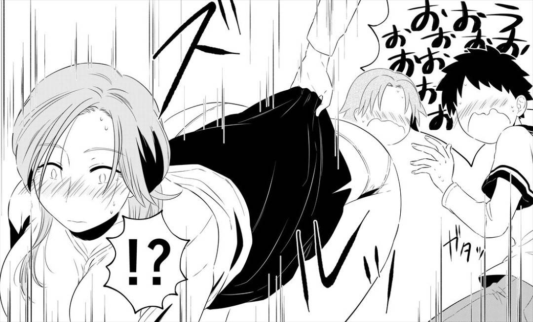 【エロ漫画】息子とヤりまくる美人熟女母…息子の友だち２人も交えて生ハメ乱交セックスでイキまくる【年上熟女の魅力：僕のお母さんは38歳だけど若くて可愛い】