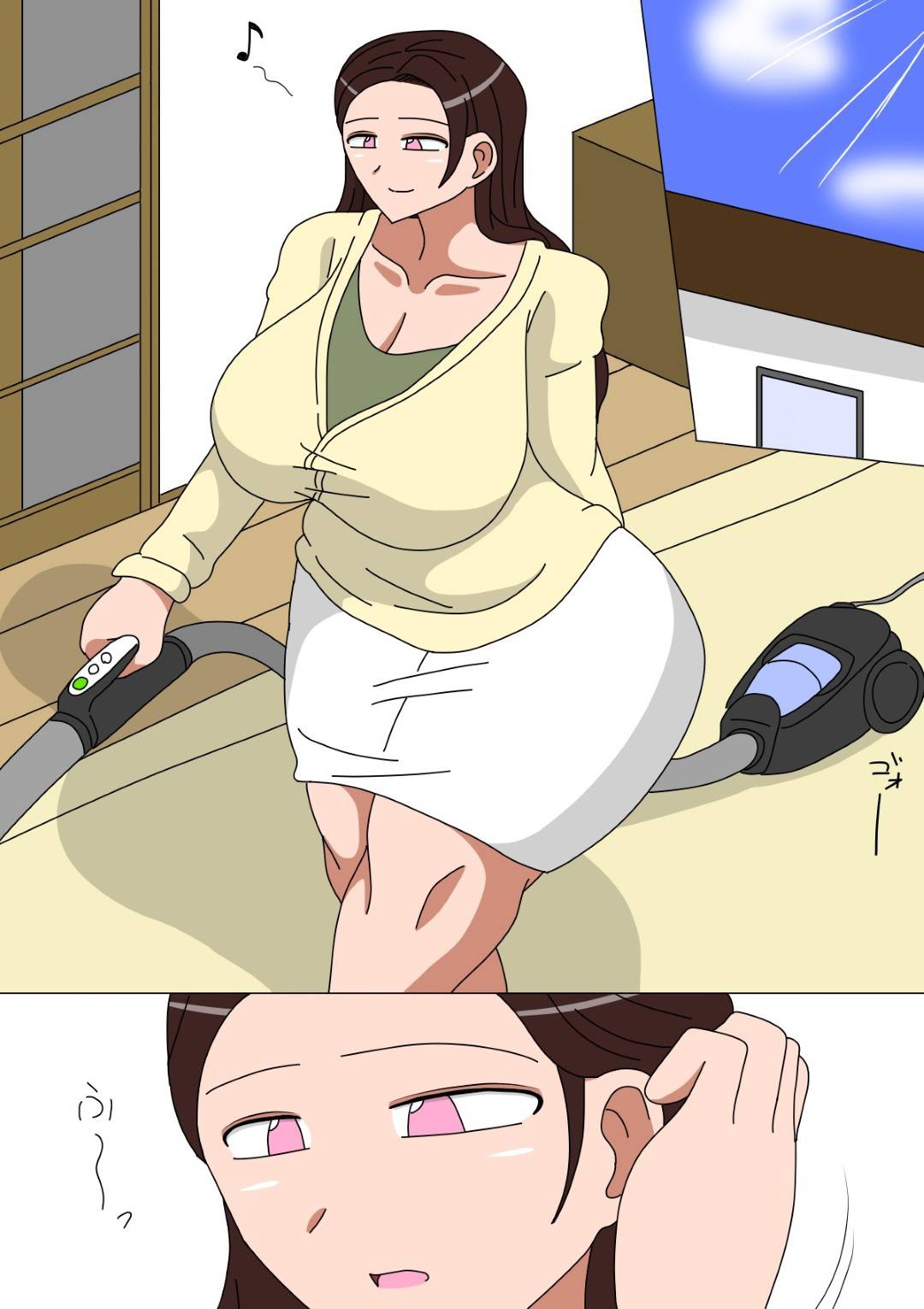 【エロ漫画】布団に入ってきた息子を受け入れたら襲われて生ハメレイプされた母親…ぶっかけられてもっとしたいとねだられ連続セックスでイカサレまくる【18マスター：息子を求めて母は鳴く】