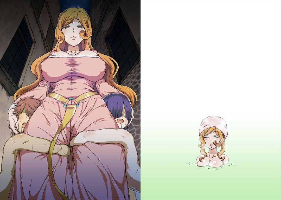 【エロ漫画】大事な畑の野菜を泥棒したショタ2人を罰として性奴隷にする爆乳美女…ディープキスやフェラで可愛がり、激しい舌使いでイカせた後はショタを身体に密着させ生ハメしながら服として夜を散歩、スパンキングと手コキで弄り倒しペットとして飼われる。【ParadiseGom:GoddessLife ～デメテル編～】