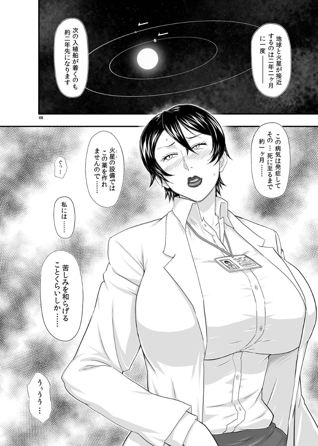 【エロ漫画】危険度の高い病気を治したい生意気なツンデレ女医…薬を持っているオジサンと鬼畜なセックスをするハメになって下品なキスをして愛してくれるのでトロ顔にイチャイチャしちゃう！【たかりょー： MARS EXPLORER III ミサオ】